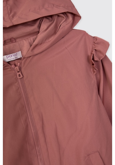 Panço Kız Çocuk Kapüşonlu Pembe Yağmurluk 2621gk33001