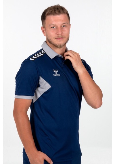 Hummel Otantik Polo Yaka Kamp Tişört Lacivert