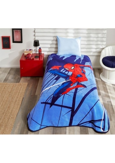Taç Lisanslı Battaniye Spiderman Tek Kişilik