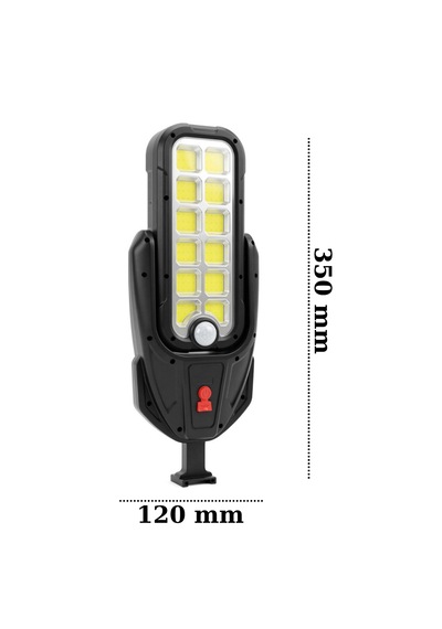 Panther Güneş Enerjili Solar + Usb Şarjlı Hareket Sensörlü Bahçe / Sokak Aydınlatma Armatürü 1 ADET