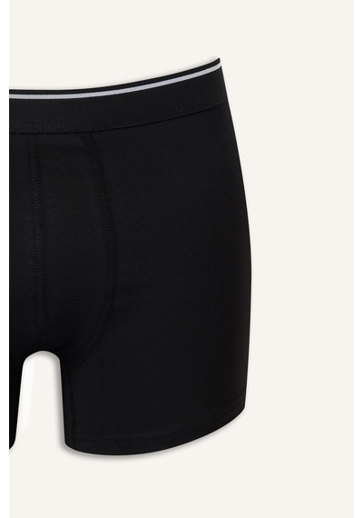 Defacto Regular Fit Ekose Desenli Beli Lastikli 3lü Boxer I2275ax26aubk81 Siyah-bk81