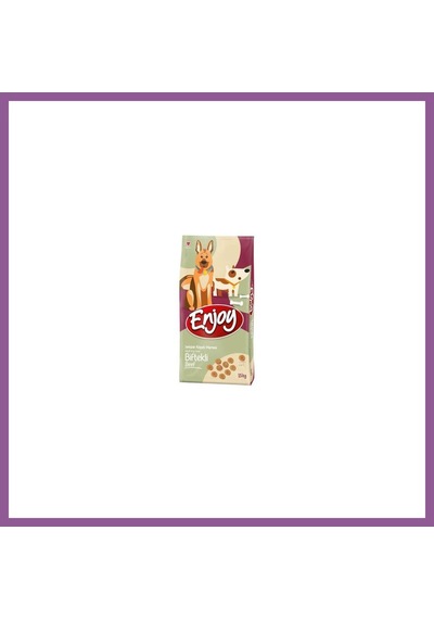 Enjoy Biftekli Yetişkin Köpek Maması 15 Kg Rengaren