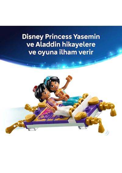 LEGO® ǀ Disney Princess Yasemin’in Mücevher Kutusu 43295 – 6 Yaş ve Üzeri için Mini Bebek İçeren Oyuncak Yapım Seti (458 Parça)