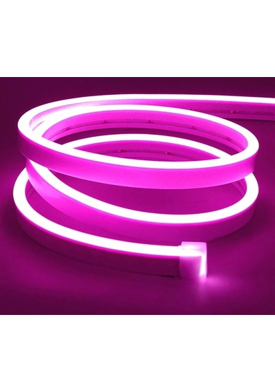 12 V Neon Led 1 Metre Kumanda Modülü Ve Trafo Hariç Pembe, 3 Metre
