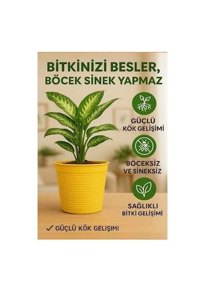 Saksı Değişim Seti - 10 Litre Böcek Sinek Yapmayan Organik Çiçek Toprağı + 9,5 Litre Dekoratif Saksı 10 L