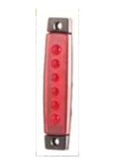 Parmak Lamba 6 Ledli Kırmızı 12v 24v