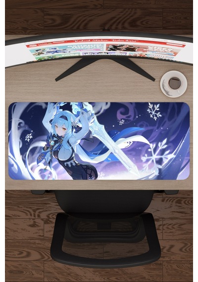 Eula Genshin Impact Anime Gacha V4 - 70x30 Xl Gaming Mouse Pad Fare Altlığı