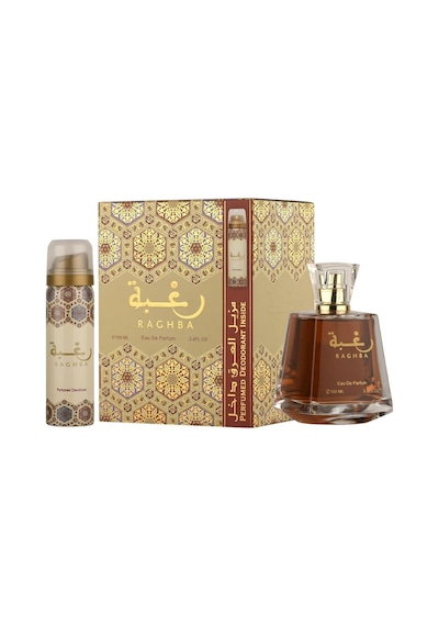 Lattafa Raghba Edp 100 Ml + Deodorant 30 Ml Unisex Parfüm Seti Oryantal