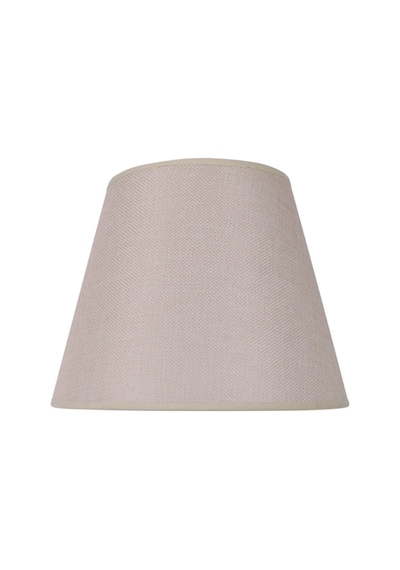 Vizon Kumaş Başlık Gold Burgulu Metal Ayak Modern Abajur 50x25cm