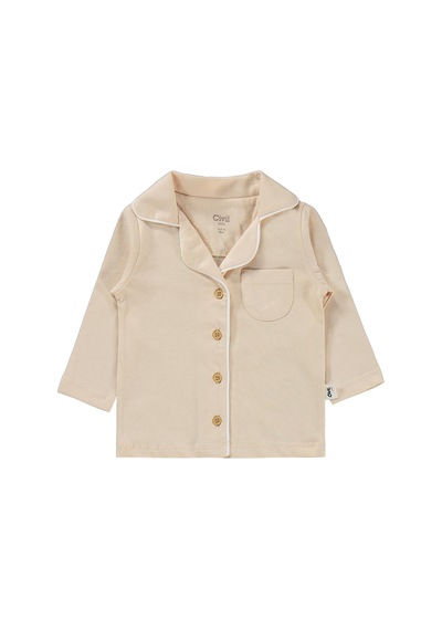 Civil Baby Basic 6-18 Ay Pijama Takımı - Kahverengi Taba