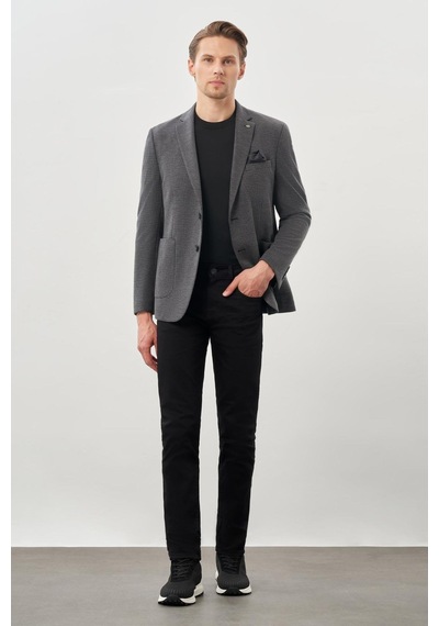 İmza Siyah Kazayağı Desen Örme Mono Yaka 2 Düğme 6 Drop Slim Fit Classic Ceket 1002245166 001 Siyah İmza Siyah Kazayağı Desen Örme Mono Yaka 2 Düğme 6 Drop Slim Fit Classic Ceket 1002245166 001 Siyah