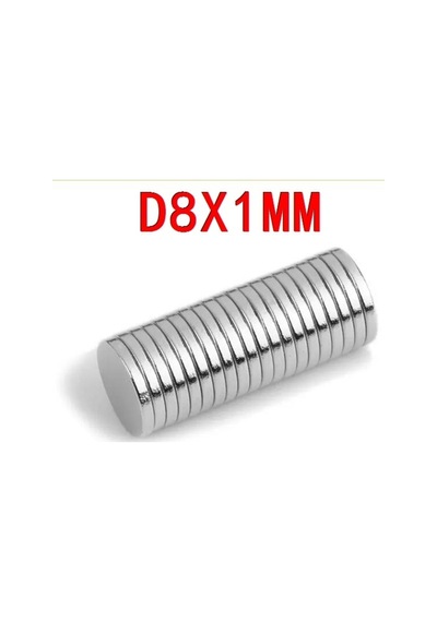 Neodyum Mıknatıs Magnet Silindir 100 Adet D8 X 1 Mm Neodyum Mıknatıs Magnet Silindir 100 Adet D8 X 1 Mm
