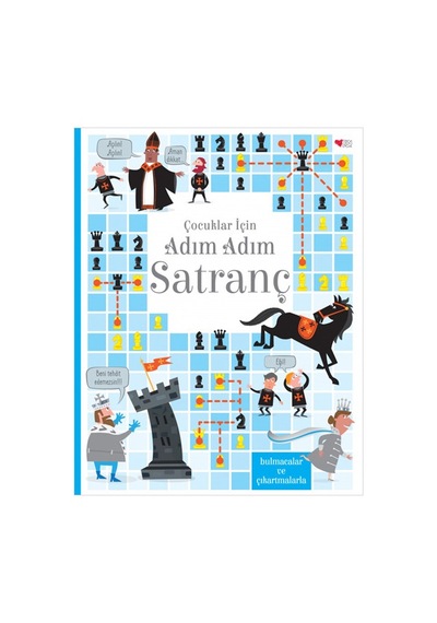 Çocuklar İçin Adım Adım Satranç (Ciltli)