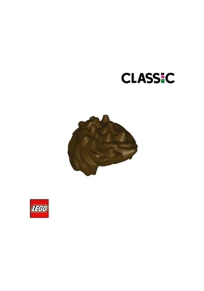 Minifigür Parçaları: Saç - Hair: Minifigürler Için Dik Kesilmiş Erkek Kahverengi Saç Modeli