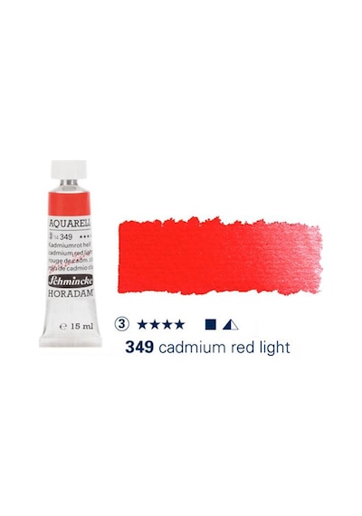 Schmincke Horadam Aquarell Tube 15Ml Seri 3 Cadmium Red Light 349