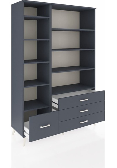Hyperion Dolap 9 Raflı 4 Çekmeceli 132x44x195 Antrasit-antrasit/antrasit Antrasıt/antrasıt - Antrasıt Hyperion Dolap 9 Raflı 4 Çekmeceli 132x44x195 Antrasit-antrasit/antrasit Antrasıt/antrasıt - Antrasıt