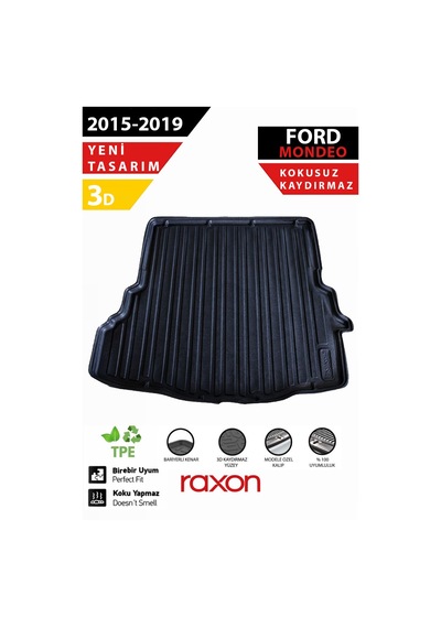 Ford Mondeo Sd 2015-2019 Bagaj Havuzu 3d Özel Kalıp Su Geçirmez, Kaymaz, Tam Uyumlu