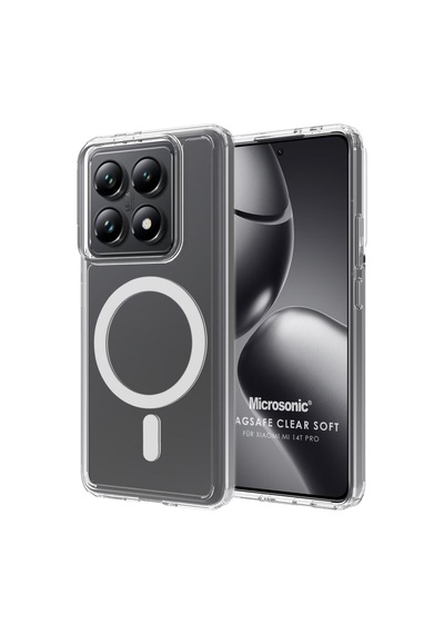 Microsonic Xiaomi Mi 14t Pro Kılıf Magsafe Clear Sararmaz Şeffaf -