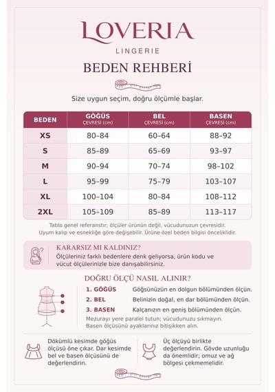 Loveria Bordo Destekli Dantel Detaylı Babydoll Bordo Bordo