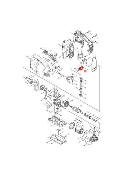 Makita 4340FCT İç Dayama Ürün Kodu 310134-4