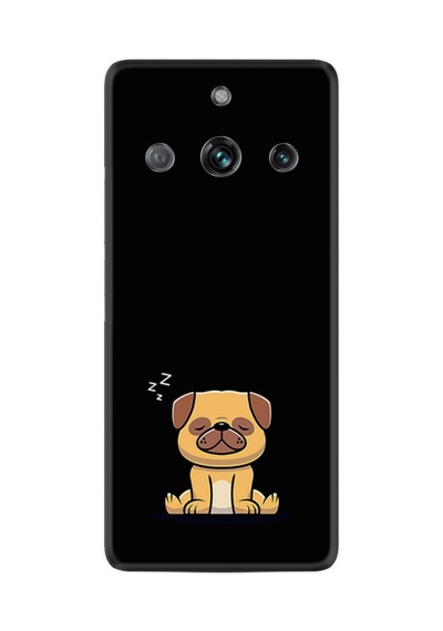 Realme 11 Pro Kılıf Resimli Desenli Silikon Platinium Series Uyuyan Köpek 1875