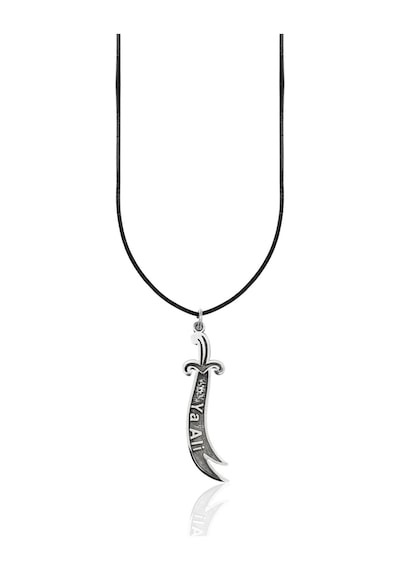 Oya Silver Ya Ali Yazılı Karartma Gümüş Zülfikar Kolye Ucu 4.7x1.1cm Oyot339
