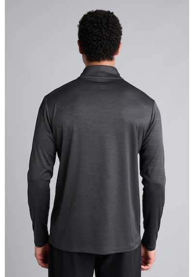 Defacto Slim Fit Dik Yaka Çabuk Kuruyan Nefes Alabilen Esnek Kumaş Fermuarlı Sporcu Uzun Kollu Body E9358ax26auar160 Antrasit-ar160