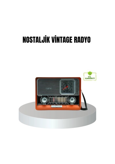 Vintage Radyo Nostaljik Tasarım Ve Modern Teknoloji Bir Arada