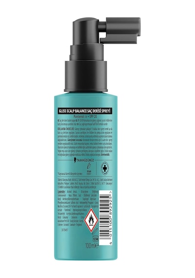 Gliss Saç Bakımı Uv Korumalı Scalp Balance Saç Derisi Spreyi 100 Ml Tüm Saçlar İçin Koruyucu