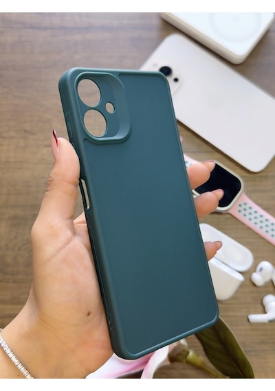 Samsung Galaxy A06 Uyumlu Kamera Korumalı Darbeye Dayanıklı Renk Atmayan Keep Silikon Kılıf Haki