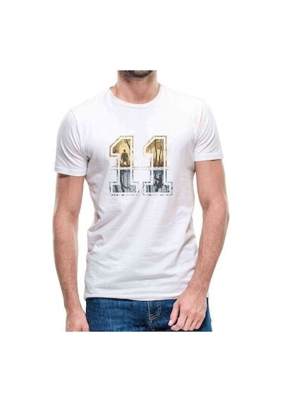 Stranger Things 11 Eleven Baskılı Beyaz Erkek Tshirt