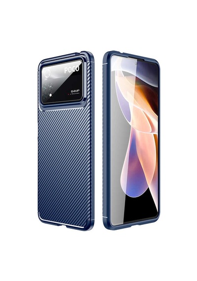 Xiaomi Poco X4 Pro 5G Kılıf Zore Negro Karbon Tasarım Silikon Kılıf