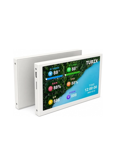 Turzx 5.2" Pc Kasa İçi Akıllı Ekran Beyaz