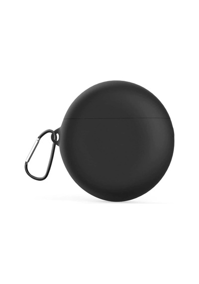 Huawei Freebuds 4i Kılıf Çengelli Smooth Matte Tpu Kılıf, Siyah, Standart