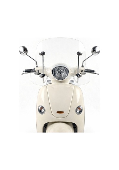 Motosiklet Ön Siperlik Camı Vespa Cappucino Vb Modellere Uyumlu 3,5 Mm Motor Şeffaf Cam