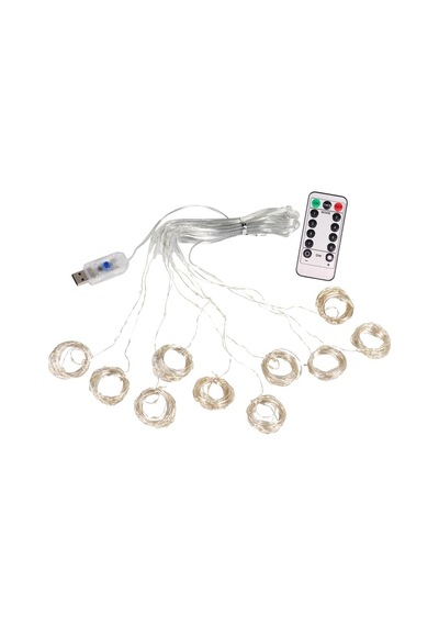 Peri Led Perde Işıkları Usb Uzaktan Kumanda 8 Mod Işık Zinciri Ko