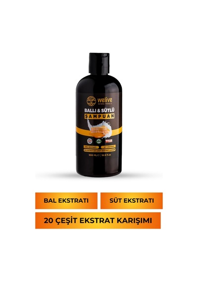 Ballı & Sütlü Şampuan 500 Ml Tüm Saç Tipleri