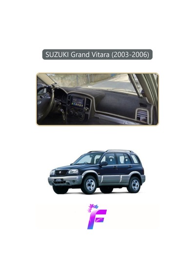 Suzukı Grand Vitara 2003-2006 Uyumlu Torpido Örtüsü Yansıma Önleyici Tam Koruma K44