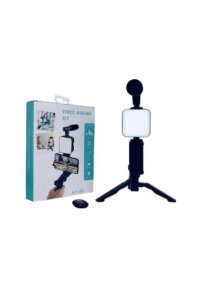 Northcity Video Making Kit Telefon Tutucu Vlog Mini Led Işıklı - Mobil Çekim Seti