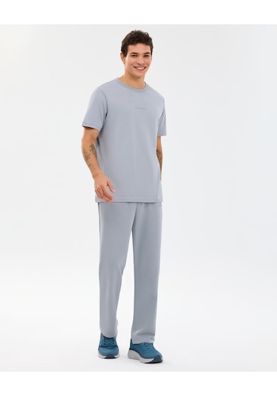 Skechers M Essential T-shirt Erkek Gri Tshirt S2510017-4256