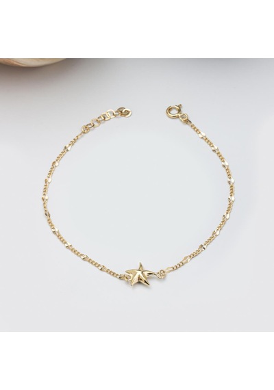 Altın Yıldız Bileklik BL0799 Sarı Altın