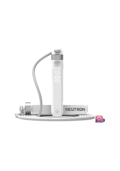Neutron Akıllı Bluetooth Atlama İpi - Egzersiz Atlama, Ayarlanabilir Kablolu Nane Askısız Top Bluetooth Destekli
