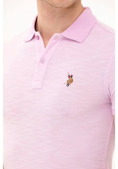 U.S. Polo Assn. Erkek Polo Yaka T-shirt 50263371-vr211 Pembe