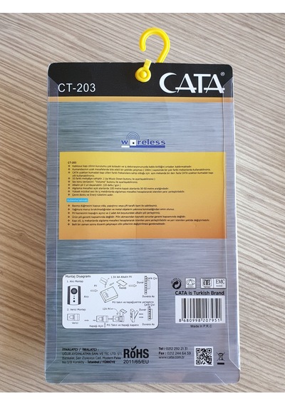 Cata Ct-203 Kablosuz Kapı Zili Yeşil