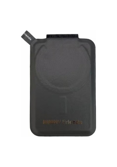 Magsafe Uyumlu Manyetik 3d Nakışlı Kartlık Stand - Takip Eden Gözler Kravatlı Siyah Pug