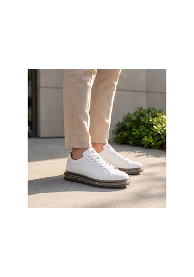 2274-zanelle Hakiki Full Duble Deri Üst Kalite Premıum Erkek Sneaker Ayakkabı Beyaz