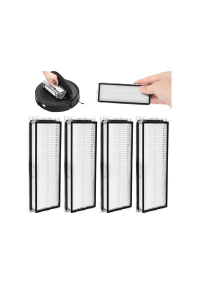 4 Adet Hepa Filtre Roborock Qrevo S/qrevo Plus/qrevo Curv/qrevo Pro/qrevo Maxv/qrevo İçin, Robot Elektrikli Süpürge Filtre Aksesuar Kiti