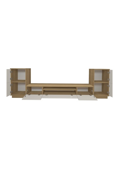 Decoraktiv Trendstyle On2 Mdf Tv Ünitesi Tv Sehpası - Pera Beyaz Meşe - Beyaz