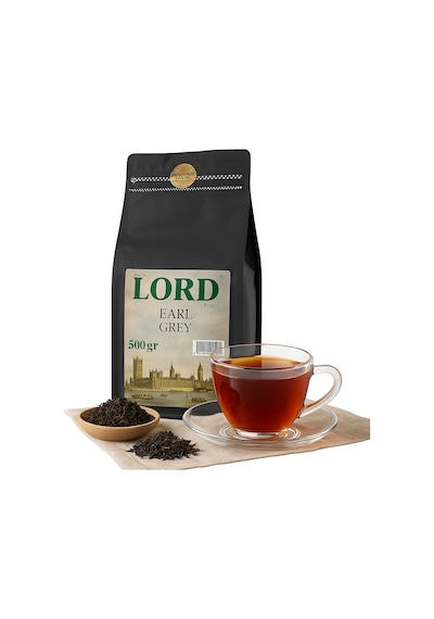 Earl Grey Lord Çayı Bergamotlu, Aromatik Siyah Çay 500 G
