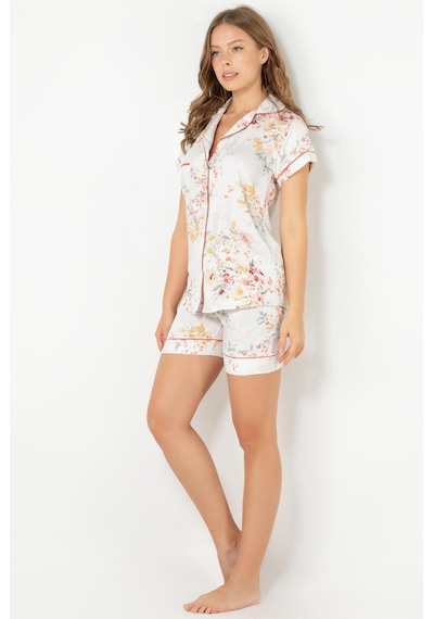 Doremi Blossom Kısa Kollu Şortlu Pijama Takımı Çok Renkli